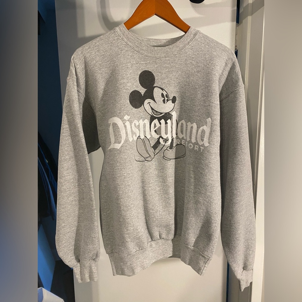 Gray Disneyland Mickey Mouse Crewneck